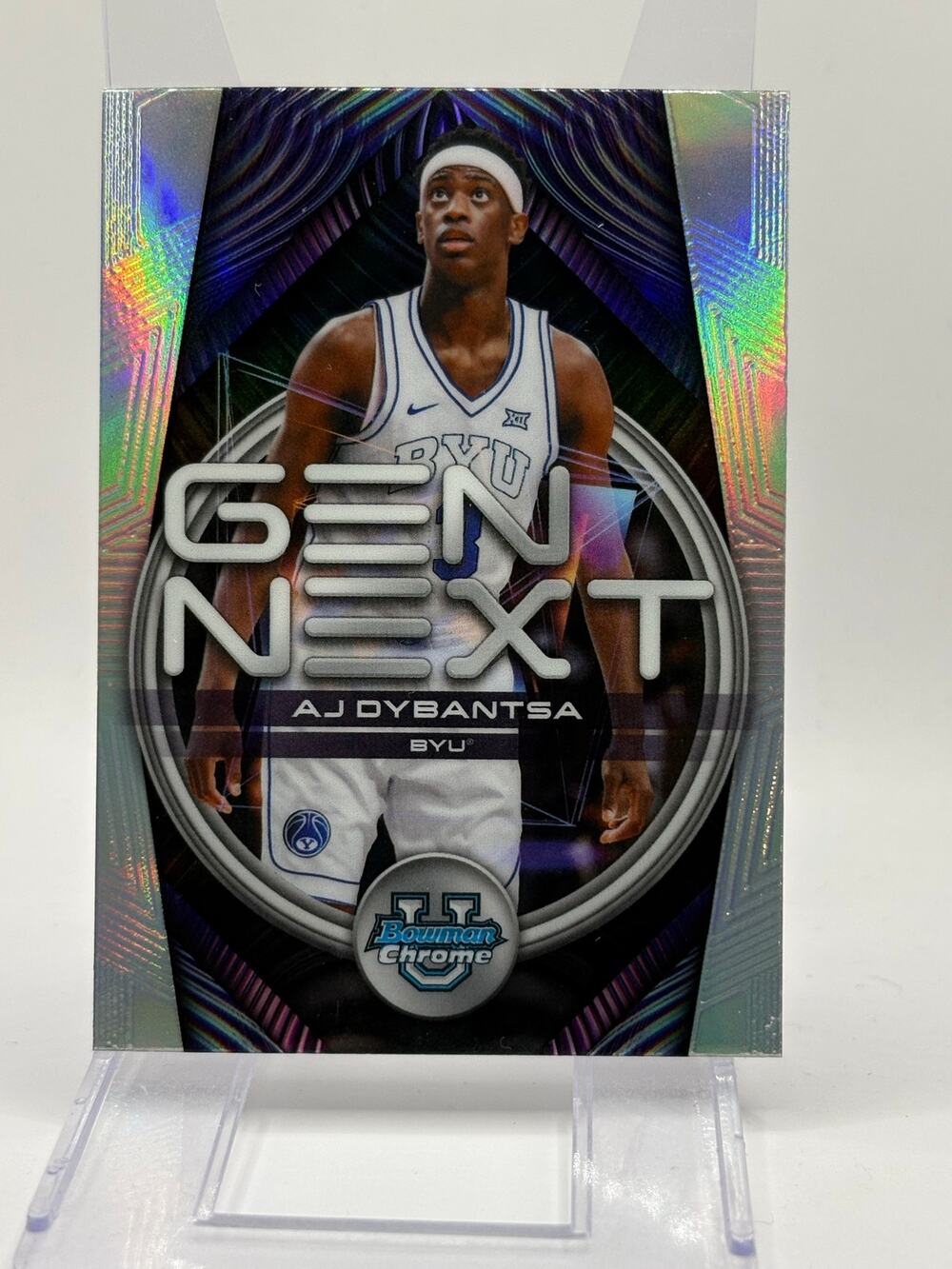 2025-26 Bowman Basketball AJ Dybantsa Gen Next Refractor BYU Washington Warriors